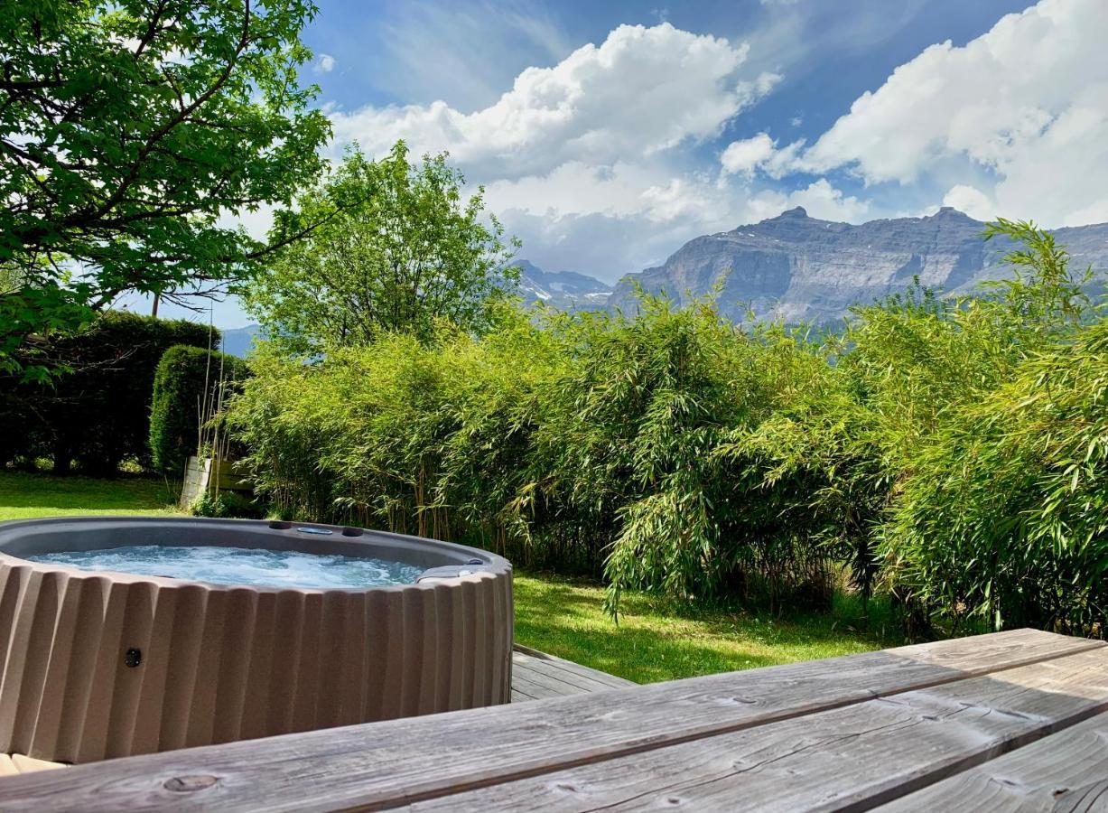 Appartement Avec Jacuzzi Dans Chalet Prive, Grande Terrasse, Parking Gratuit Ле Уш Екстериор снимка